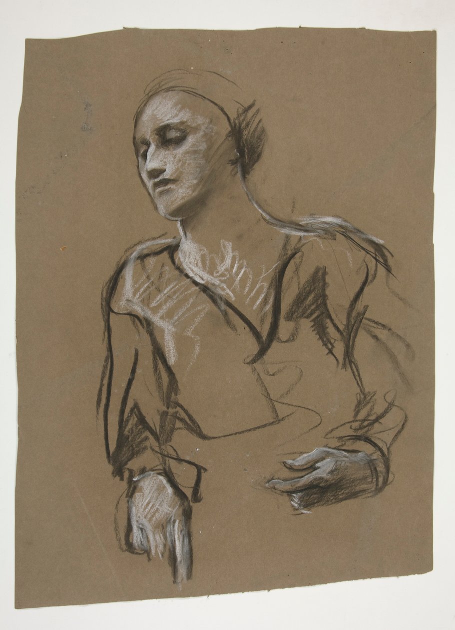 Studie ženy od Edwin Austin Abbey