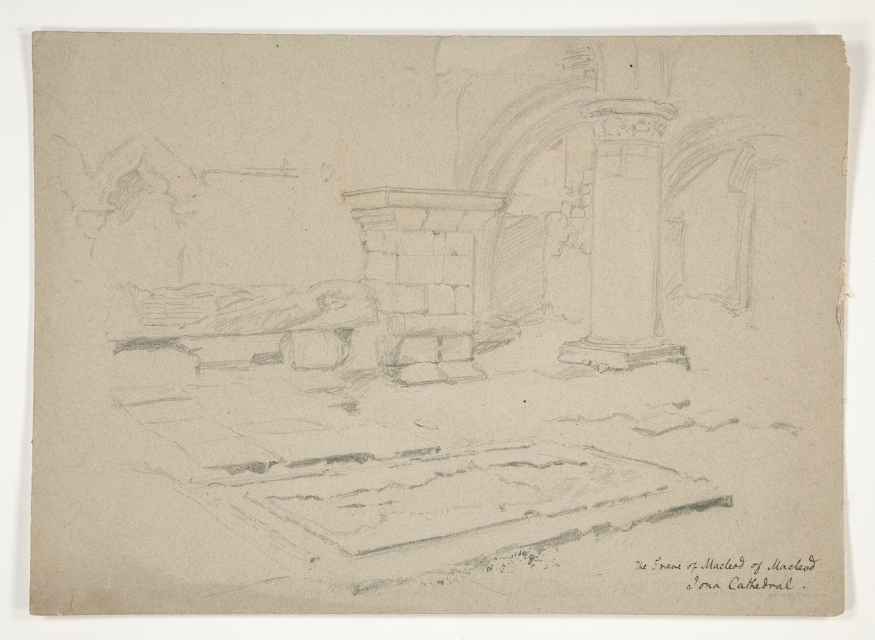 Hrob MacLeoda z MacLeodu: Katedrála Iona od Edwin Austin Abbey