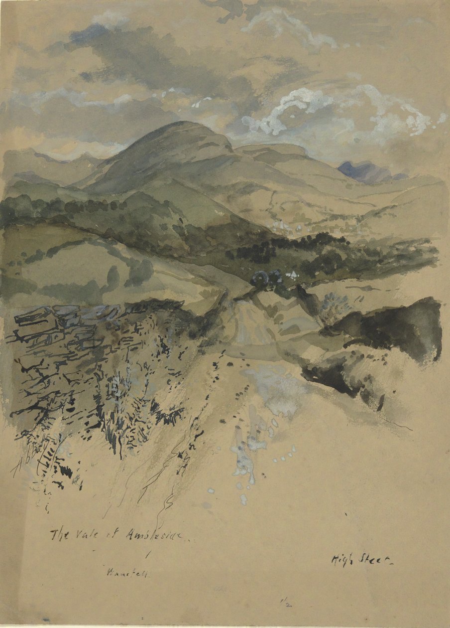 Údolí Ambleside, Wansfell od Edwin Austin Abbey