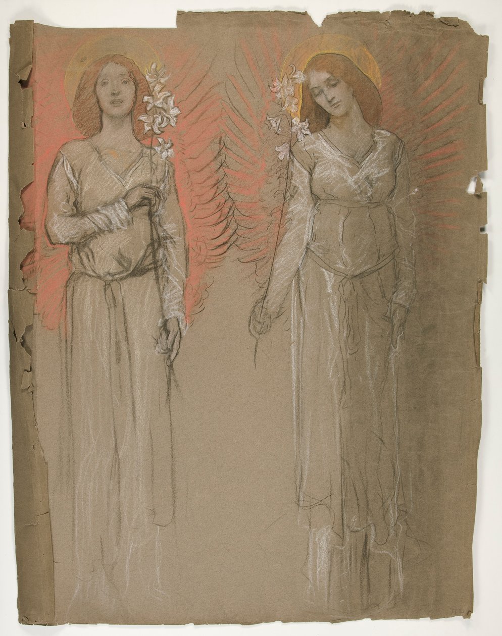 Dva andělé od Edwin Austin Abbey