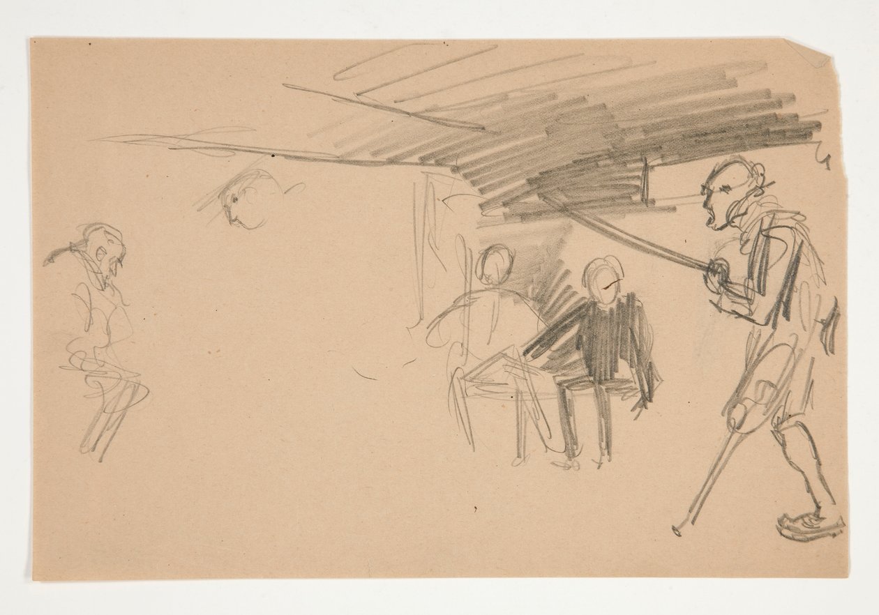 Neidentifikovaný obrázek pro Olivera Goldsmitha od Edwin Austin Abbey
