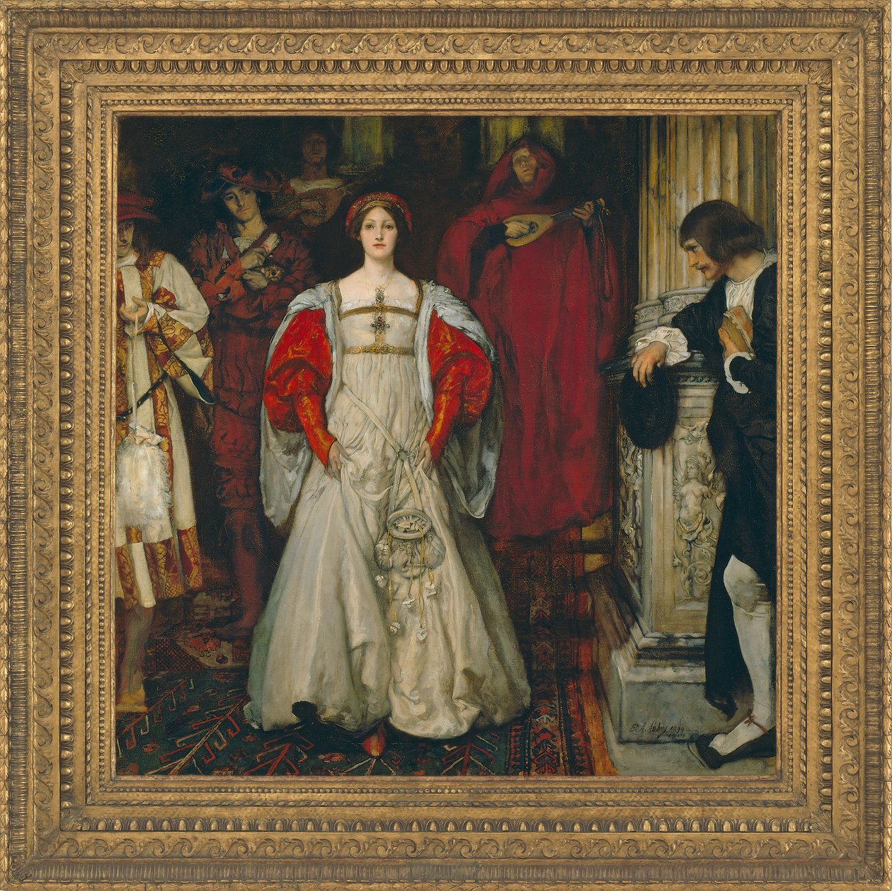 Kdo je Sylvia, co je zač, že ji všichni chválí, cca 1896-99 od Edwin Austin Abbey