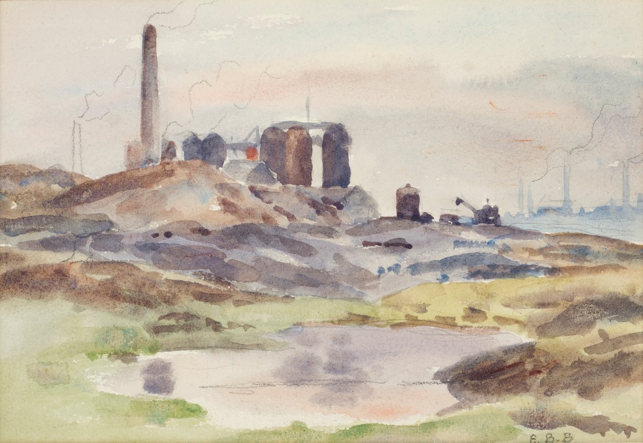 Pece (akvarel s dřevěným uhlím na papíře) od Edwin Butler Bayliss