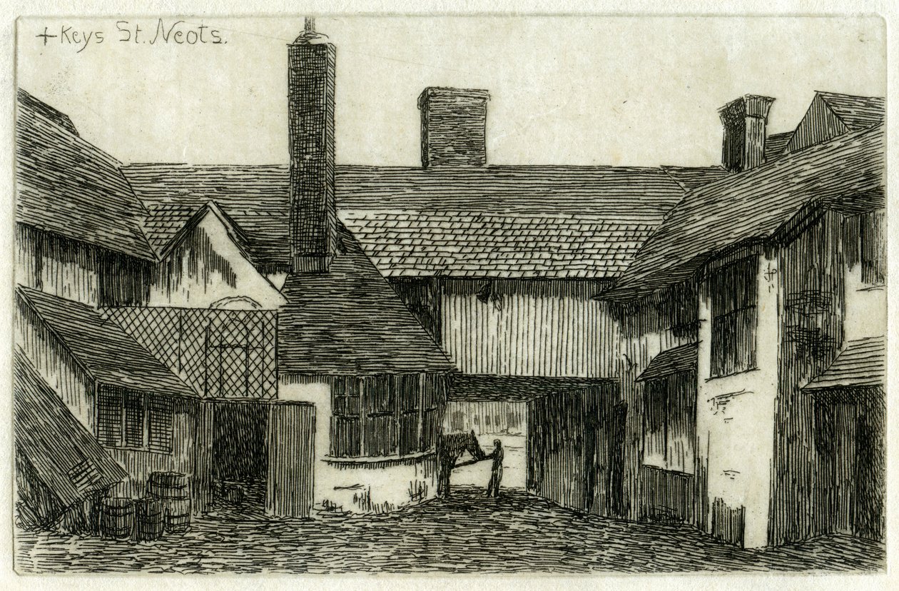The Cross Keys, St Neots, Cambridgeshire, 1881 od Edwin Edwards