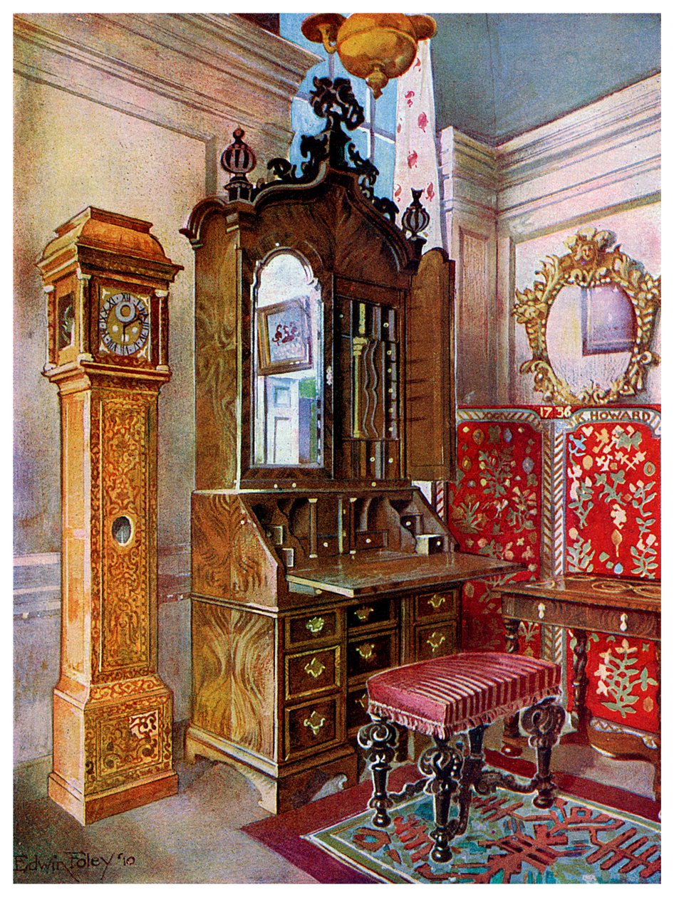 Skupina nábytku z počátku 18. století, 1910. od Edwin Foley