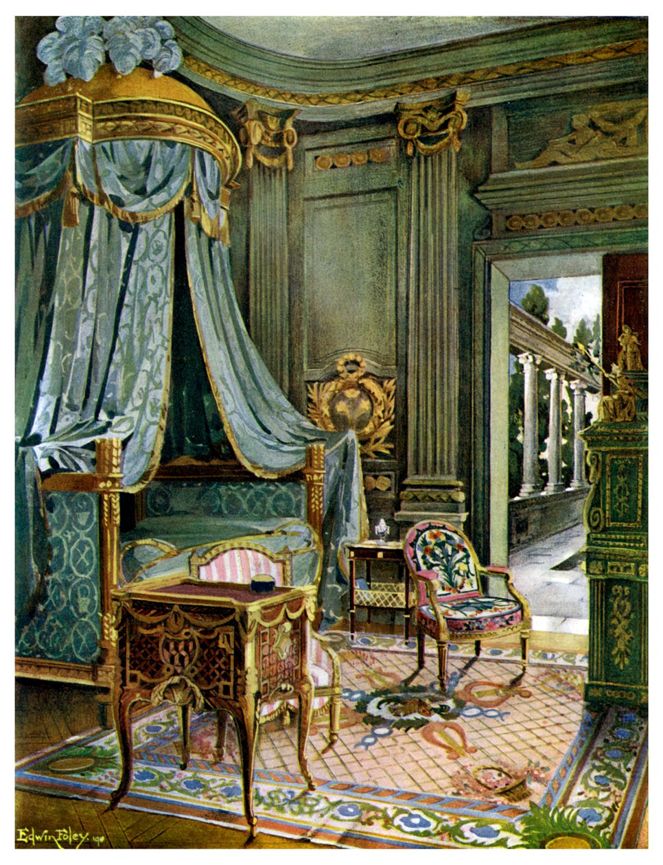 Ložnice, 1911-1912. od Edwin Foley