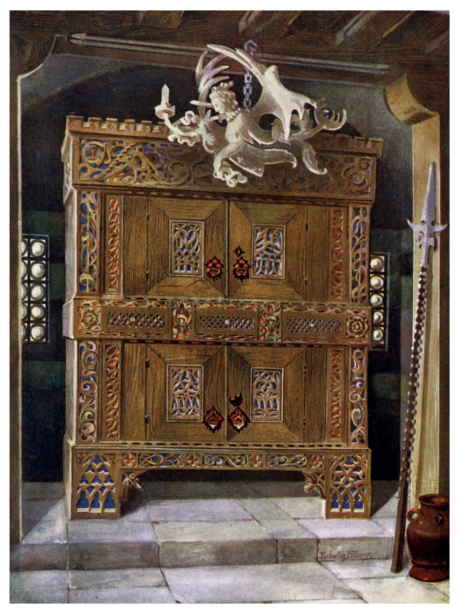 Pozdně gotický schrank, 1910. od Edwin Foley