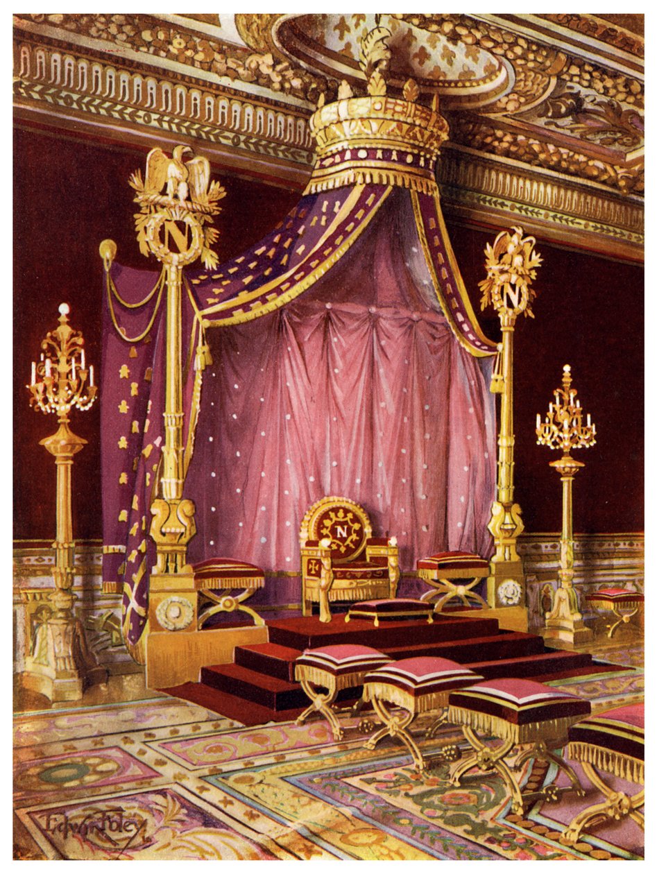 Trůnní sál v paláci Fontainebleau, Francie, 1911-1912. od Edwin Foley