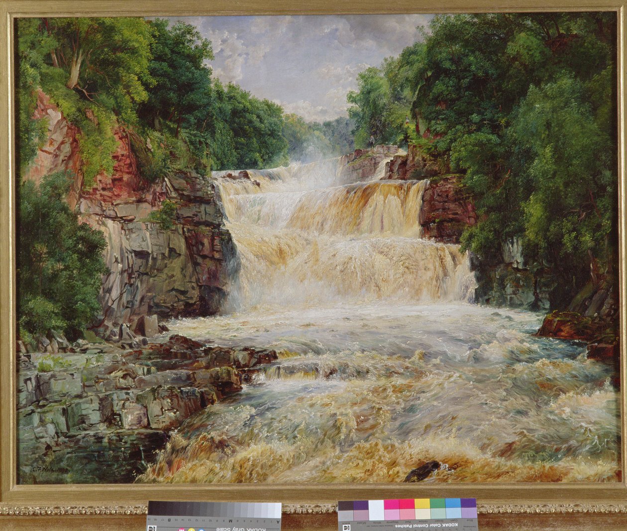 Swallow Falls, Bettws-y-Coed, Severní Wales, 1873 od Edwin Frederick Holt