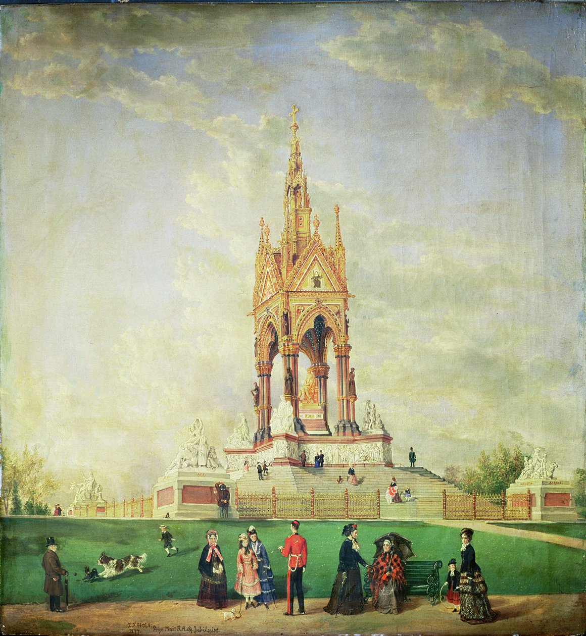 Albertův památník v Londýně, 1887 od Edwin Frederick Holt