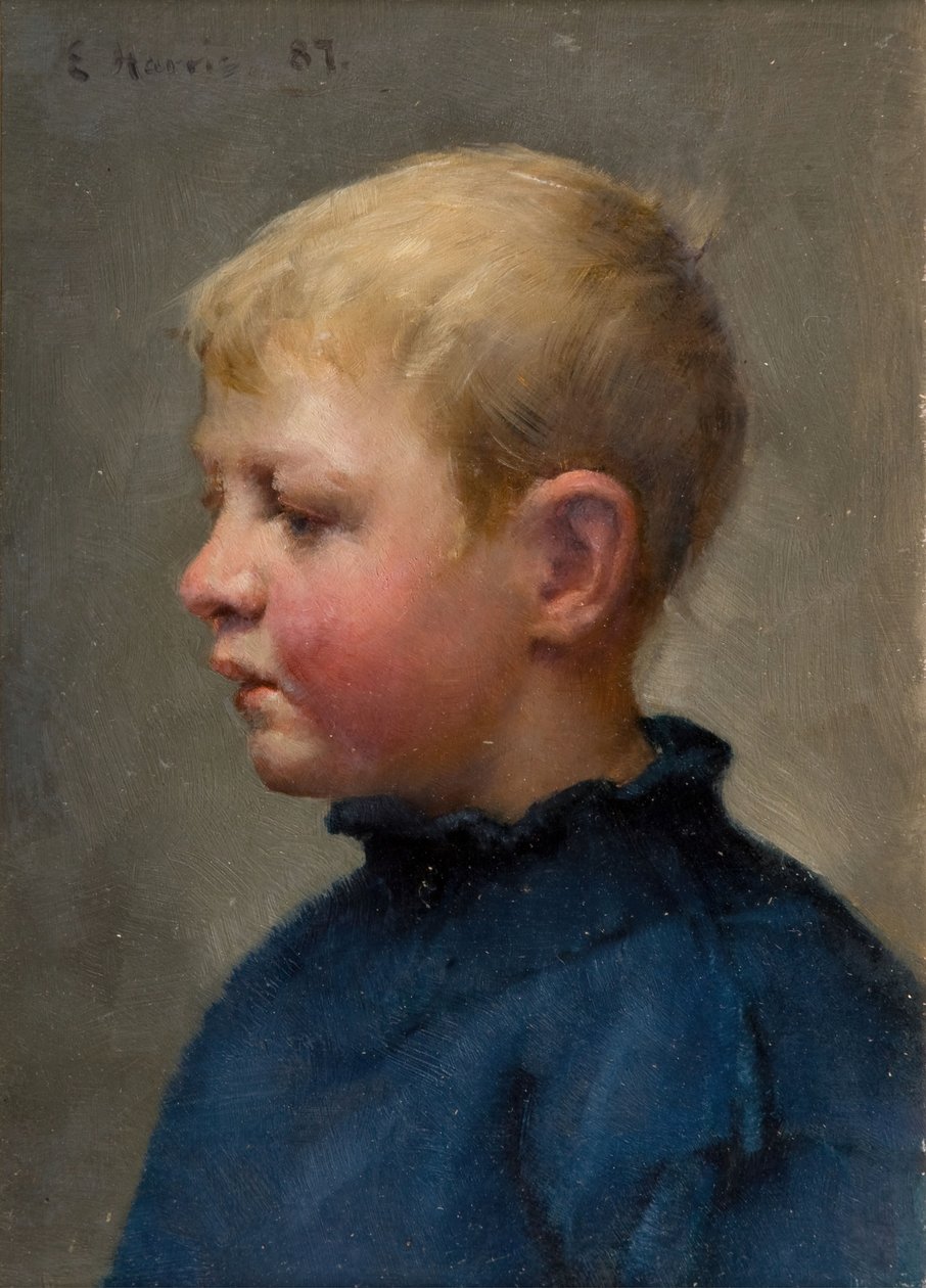 Hlava rybářského chlapce, 1887. od Edwin Harris