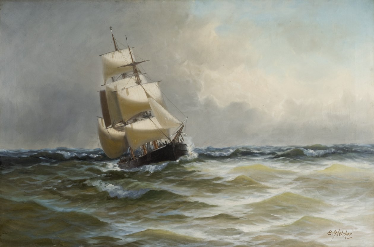 Přímořská krajina od Edwin Henry Eugene Fletcher
