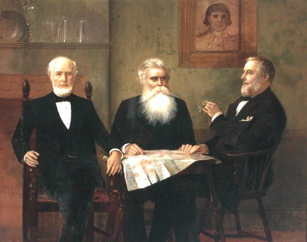 Charles Edwin Wilbour se dvěma bratranci (olej na plátně) od Edwin Howland Blashfield