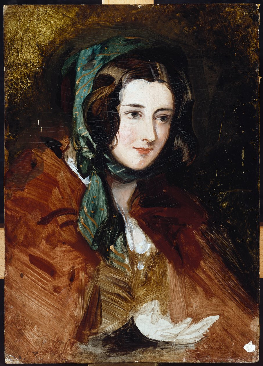 Portrétní studie lady Harriet Hamiltonové od Edwin Landseer