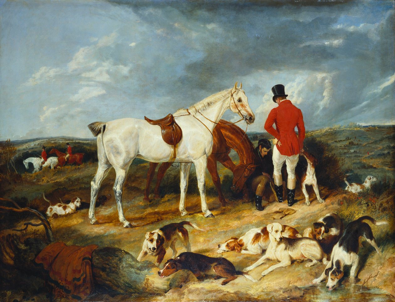 Lovci a ohaři, 1823 od Edwin Landseer
