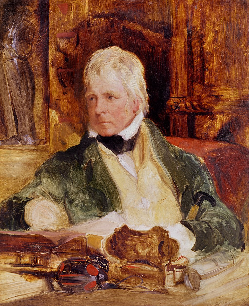 Portrét sira Waltera Scotta, kolem roku 1824 od Edwin Landseer