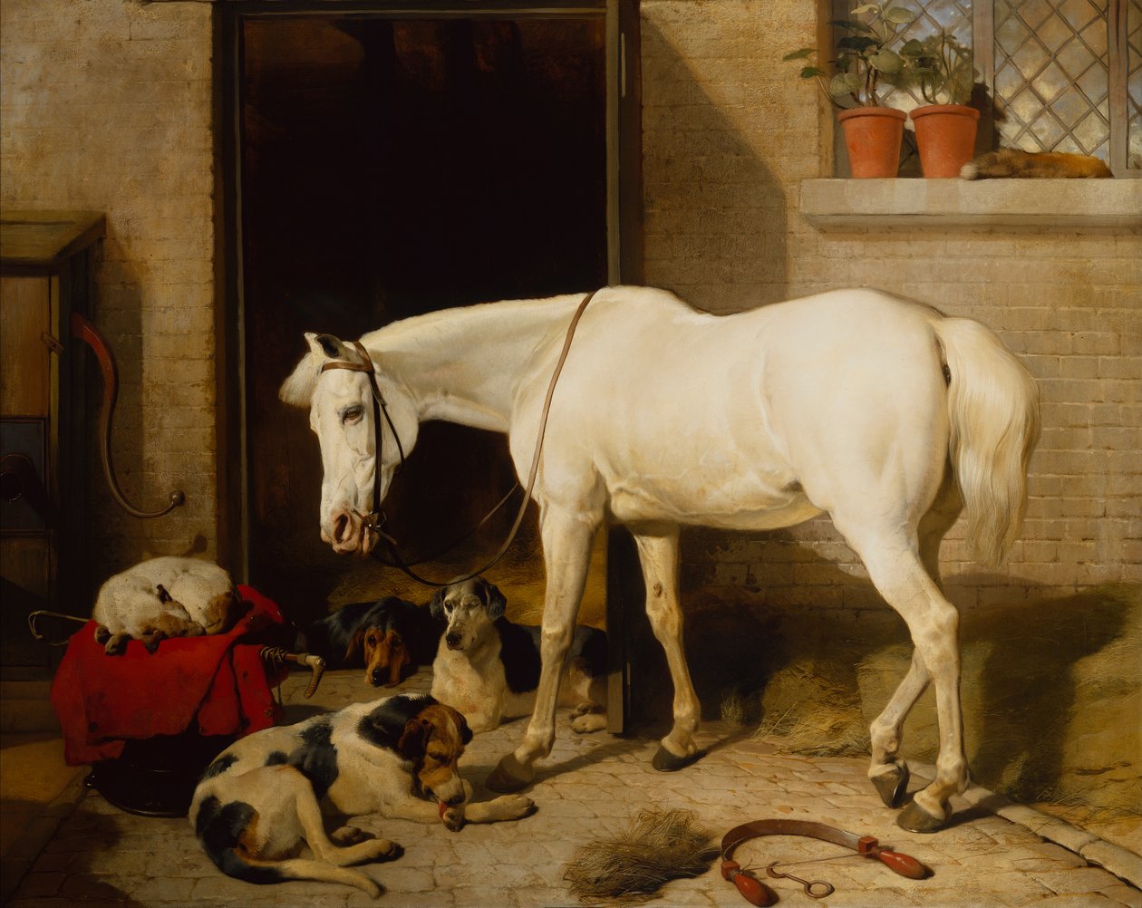 Scarbro, Old Cover Hack (olej na plátně) od Edwin Landseer
