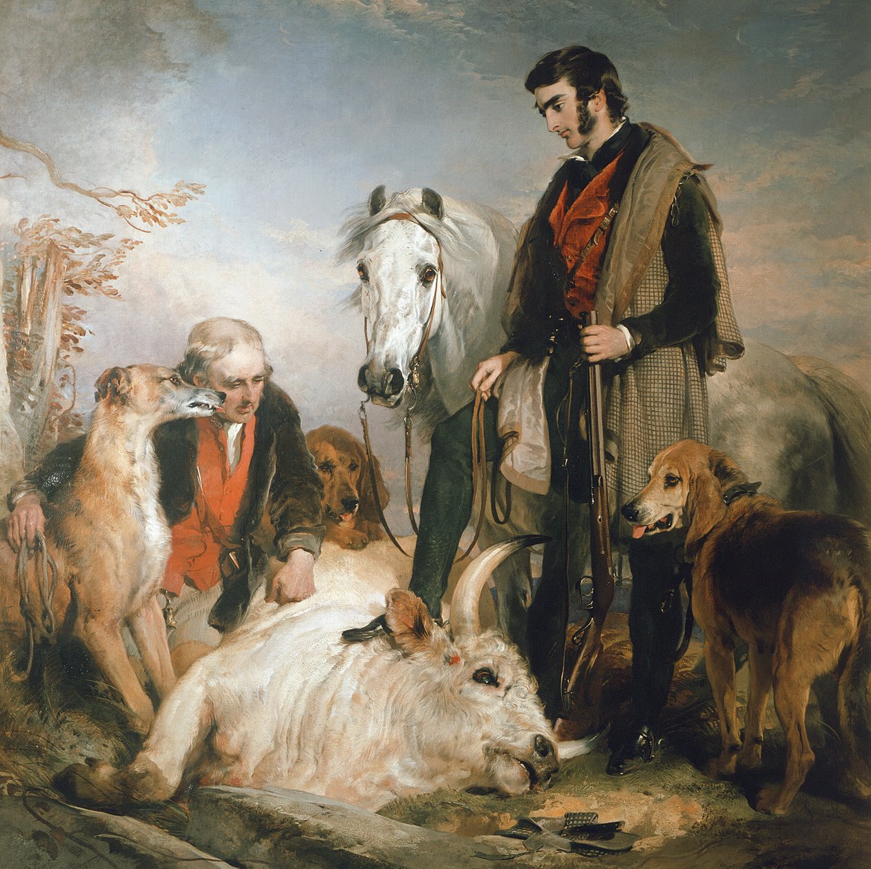 Scéna v Chillingham Park: Portrét lorda Ossulstona, c.1833-36 od Edwin Landseer