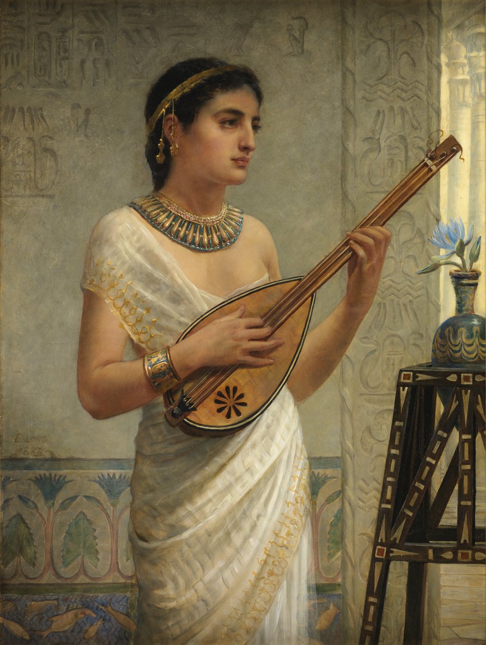 Hráč na mandolínu, 1886 od Edwin Longsden Long