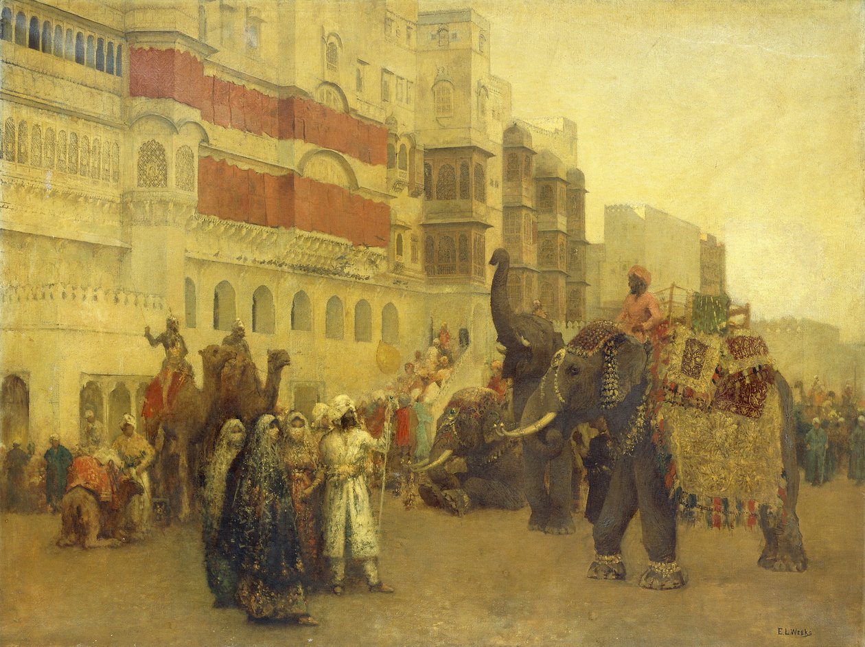 Slavnostní den v Bekanir-Beloochistan, Bekanir, od Edwin Lord Weeks