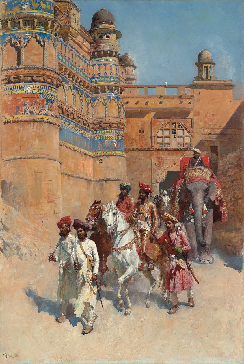 Pevnost Gwalior, Madhjapradéš, od Edwin Lord Weeks