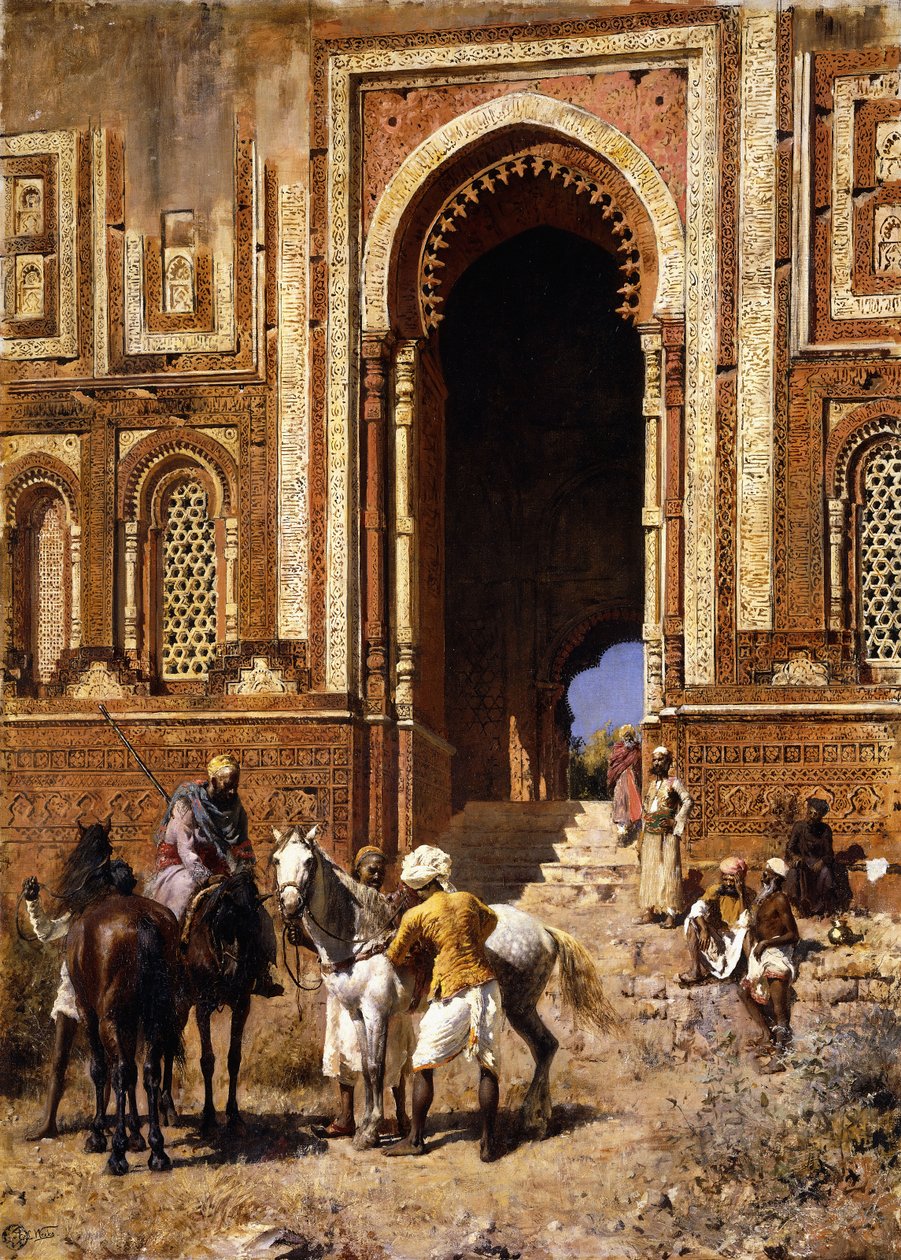 Brána Alah-ou-din, Staré Dillí, konec 19. století od Edwin Lord Weeks