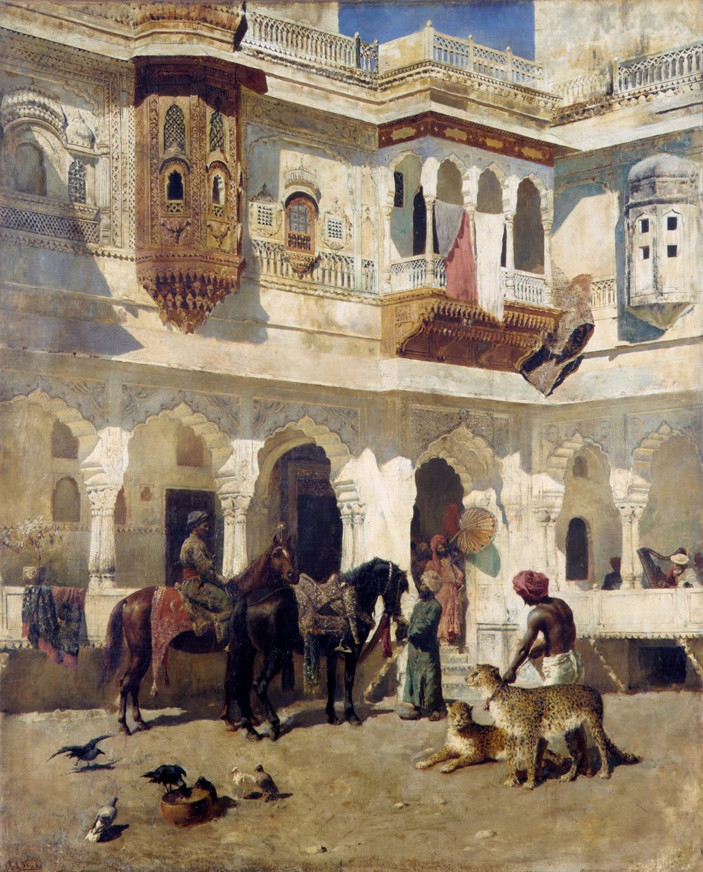 Rádža začíná na lovu, kolem roku 1885 (olej na plátně) od Edwin Lord Weeks