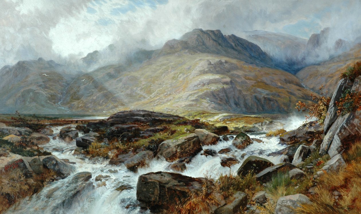 Glyder Fawr z Pen-Y-Glog, 1876 od Edwin Pettitt