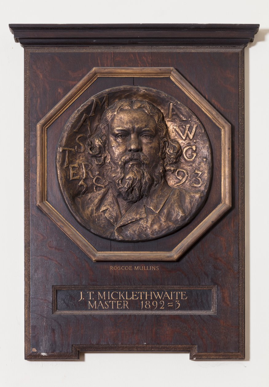 Medaile s Johnem T. Micklethwaitem, kolem roku 1893 od Edwin Roscoe Mullins