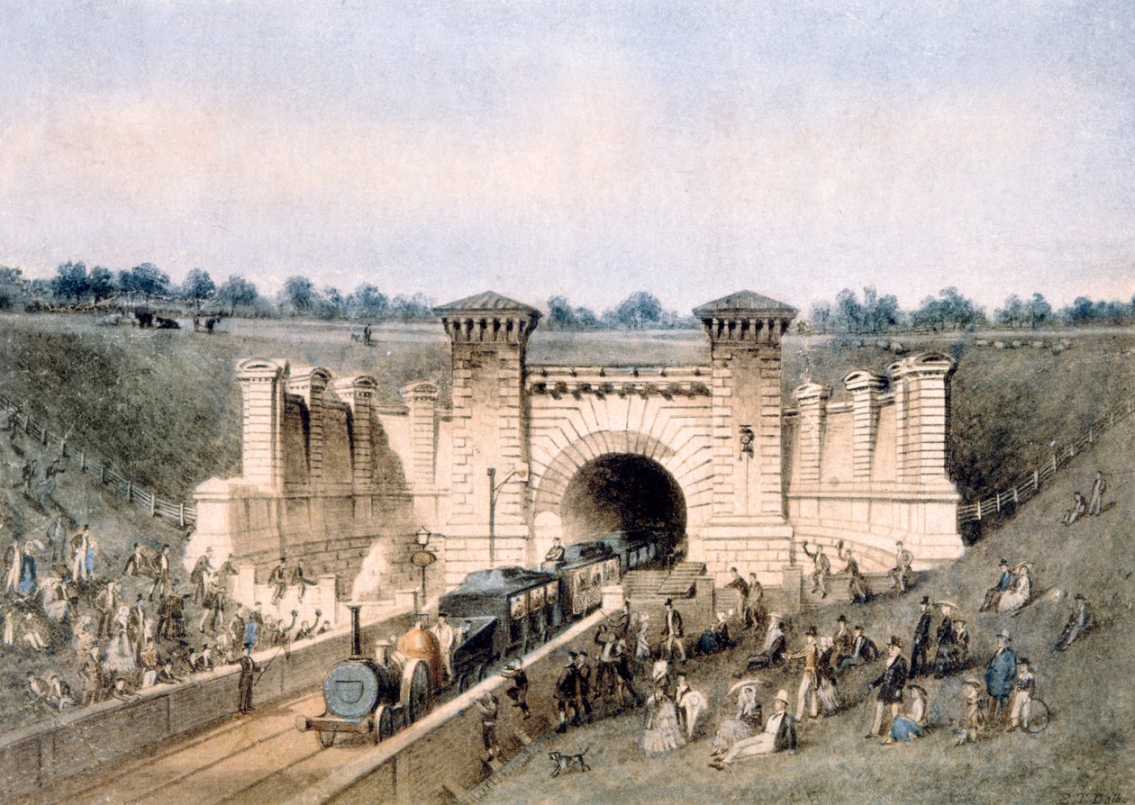 Železniční tunel Primrose Hill, (wc) od Edwin Thomas Dolby