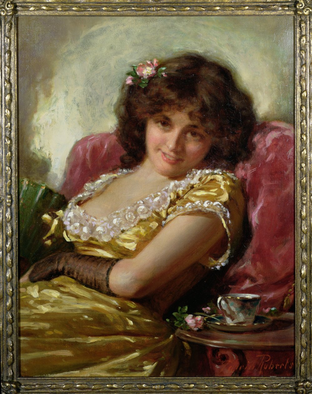 Portrét ženy, kolem roku 1890 od Edwin Thomas Roberts