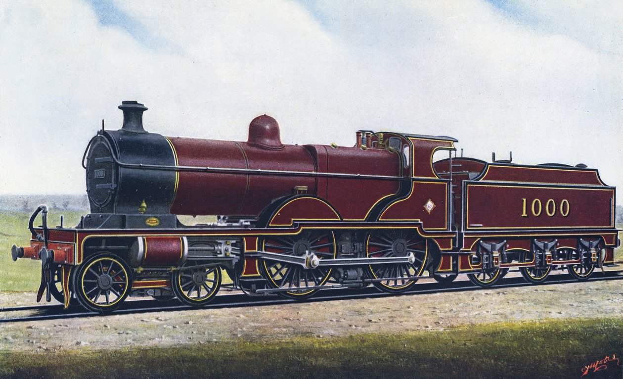 Podél Eden Valley: Deeley Compound Engine 1000 pro Midland Railway od Edwin Thomas Rudd