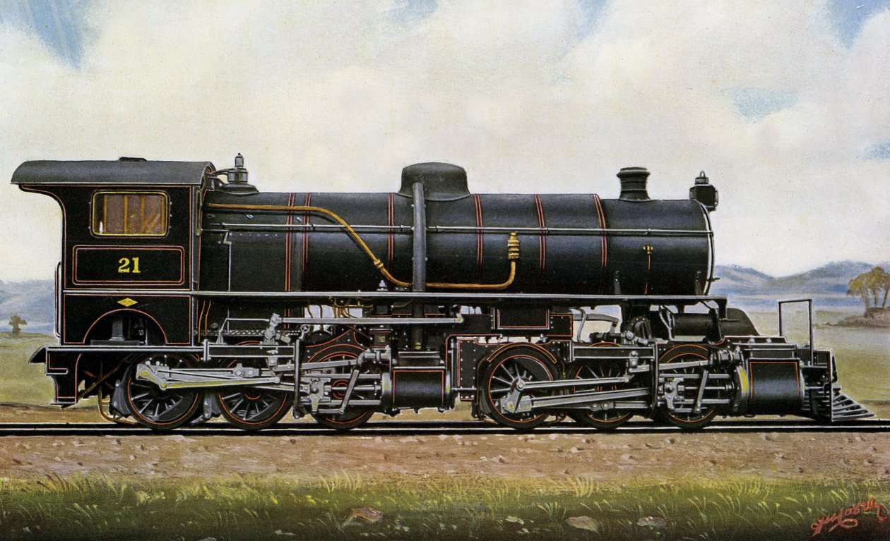 Parní lokomotiva č. 21. Mezi Mongoly: Mallet Compound Service v Khingan Mountains, Peking - Kalgang Railway od Edwin Thomas Rudd