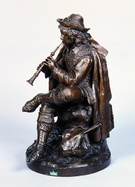 Chlapec v klobouku, kolem roku 1870 (bronz) od Edwin Weissenfels
