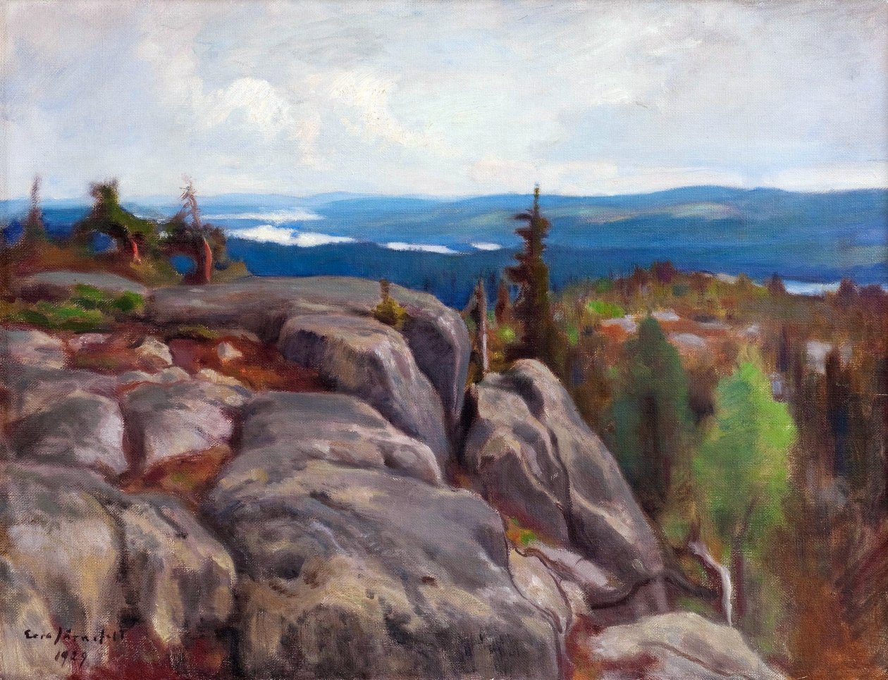 Krajina (Maisema z Koli) - Paysage de Koli - par Eero (Erik) Jarnefelt (Jaernefelt) (1863-1937) od Eero Järnefelt