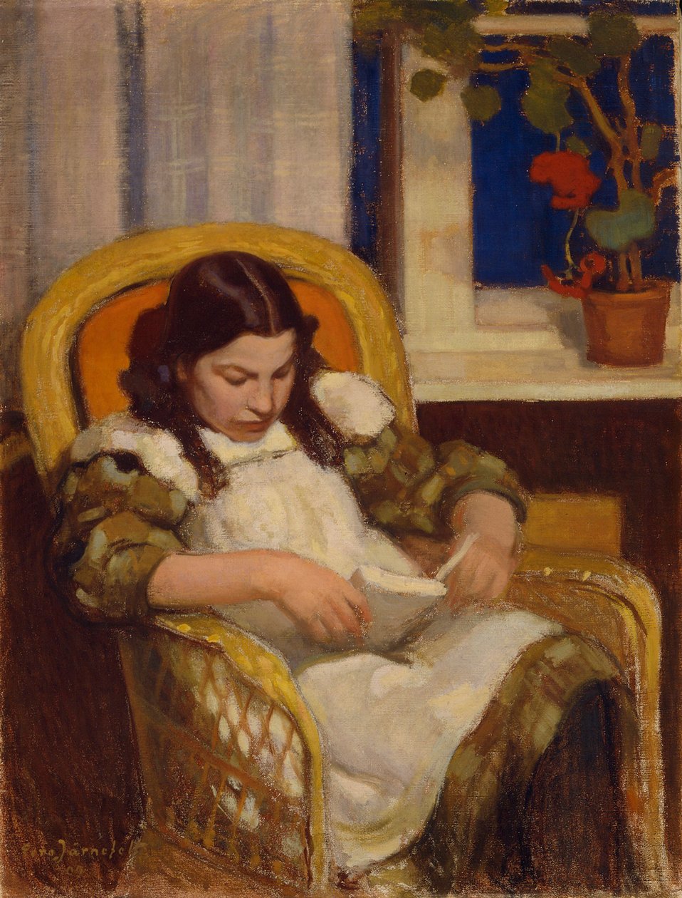 Čtoucí dívka od Eero Järnefelt