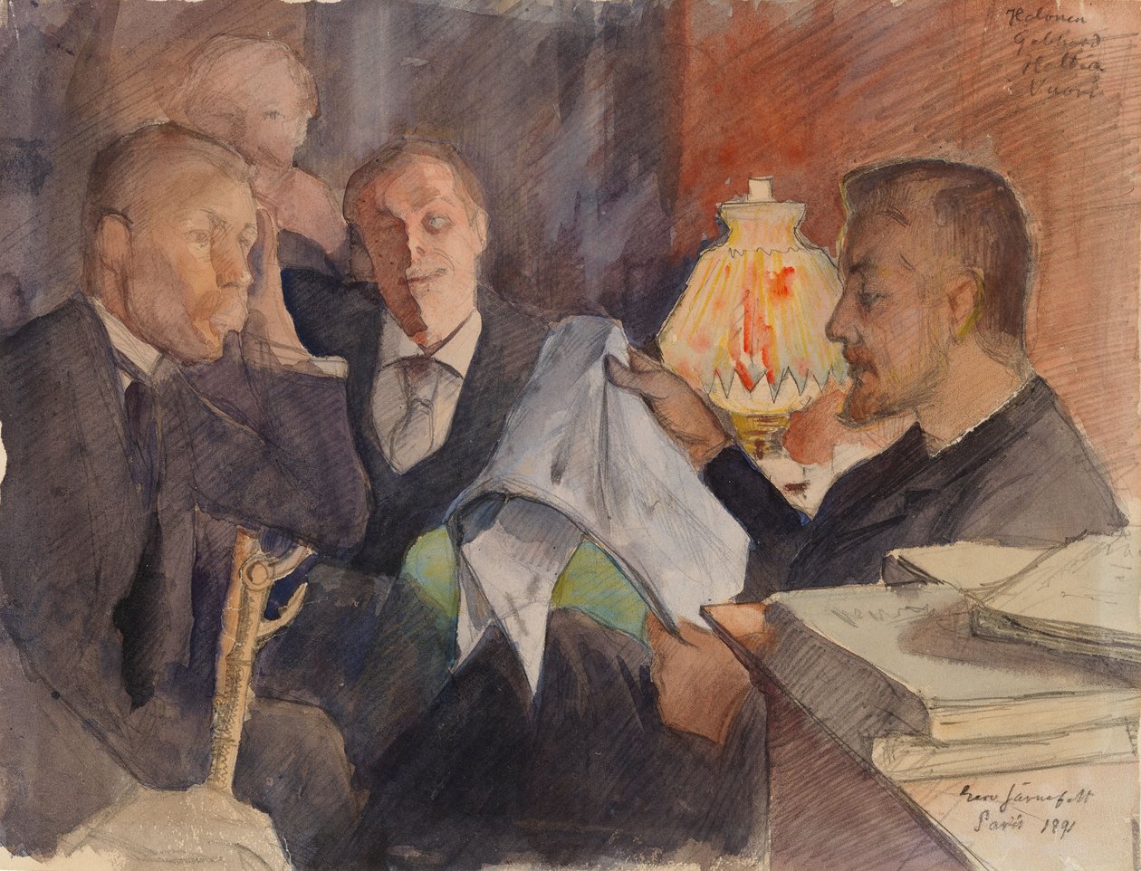 V pařížském ateliéru od Eero Järnefelt