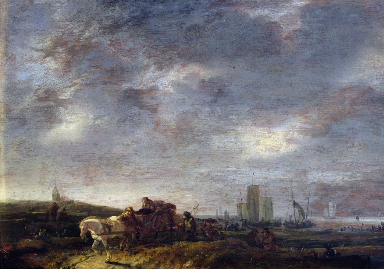 Návrat rybářů, 1646 od Egbert van der Poel