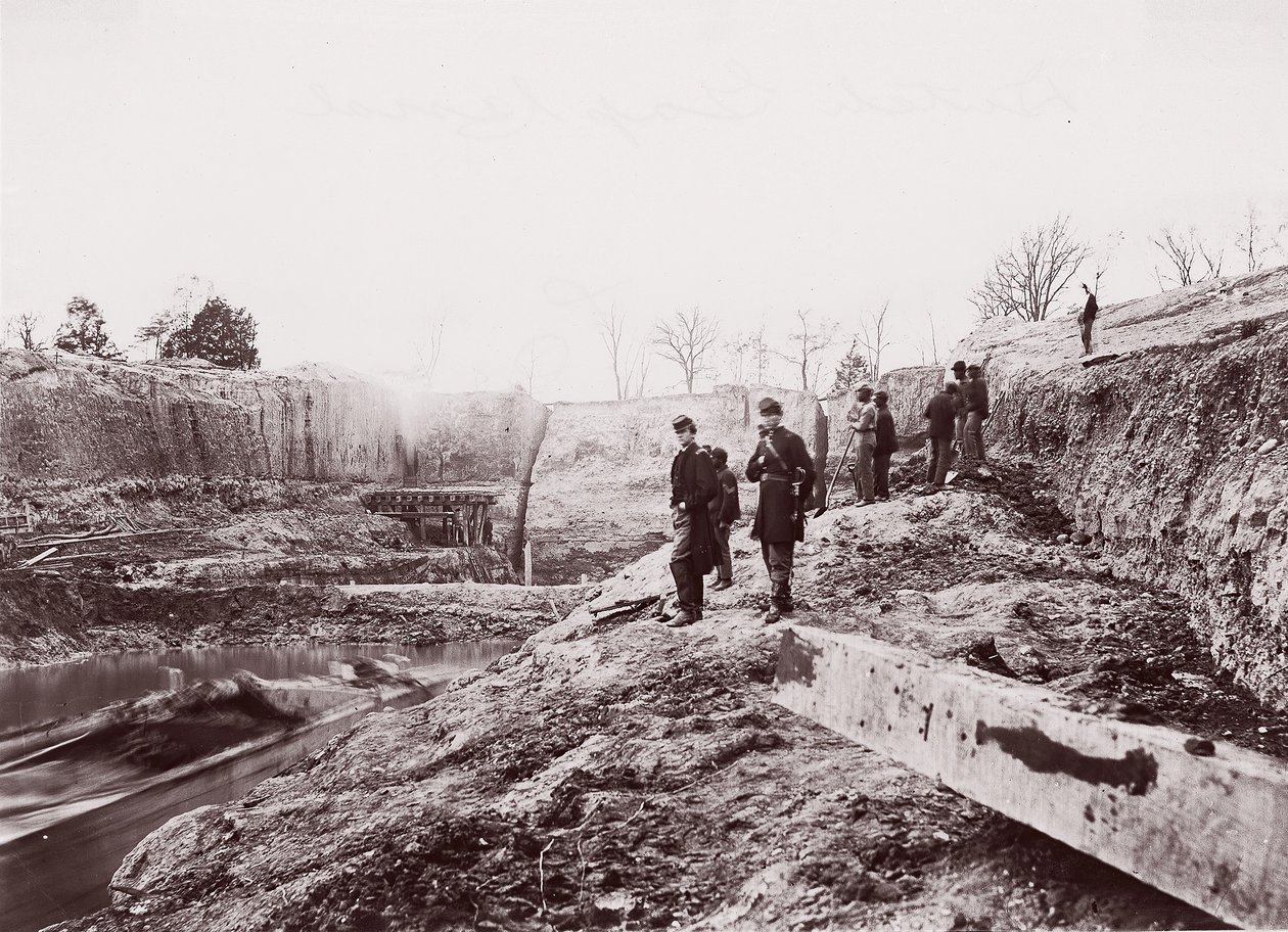 Kanál Dutch Gap, 1865. od Egbert Guy Fowx
