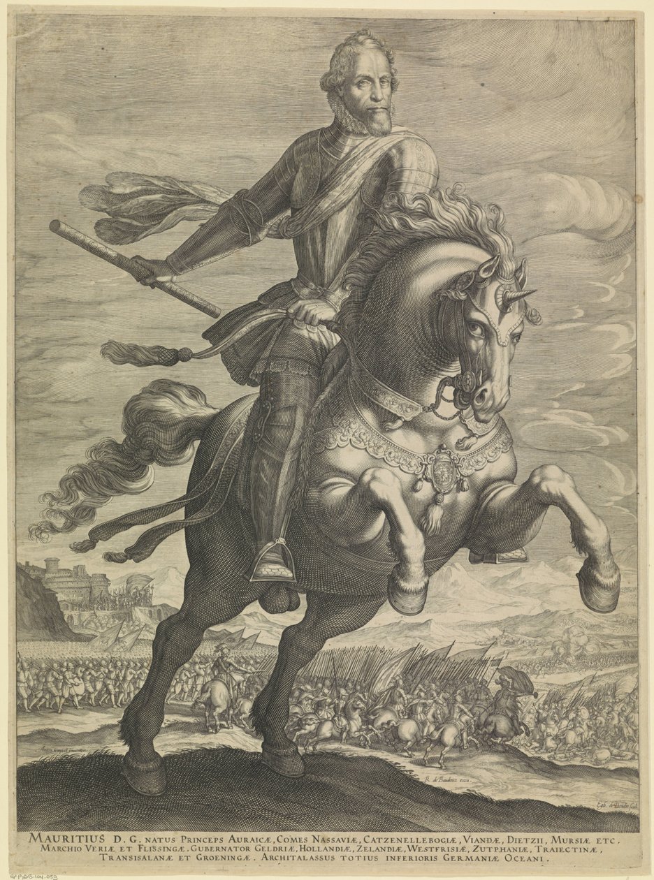 Jezdecký portrét Mauritů, prince z Orange od Egbert van Panderen