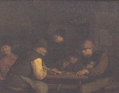 Hráči karet, cca 1655-60 (olej na plátně) od Egbert van the Elder Heemskerck