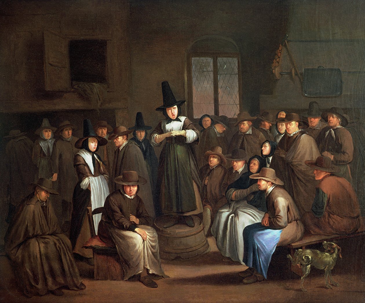 Setkání kvakerů od Egbert van the Elder Heemskerk