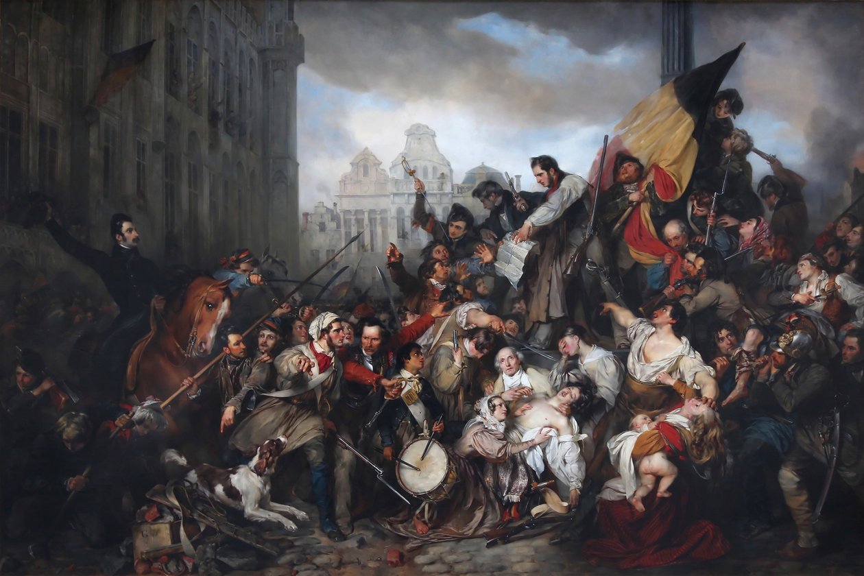 Epizoda zářijových dnů 1830 od Egide Charles Gustave Wappers
