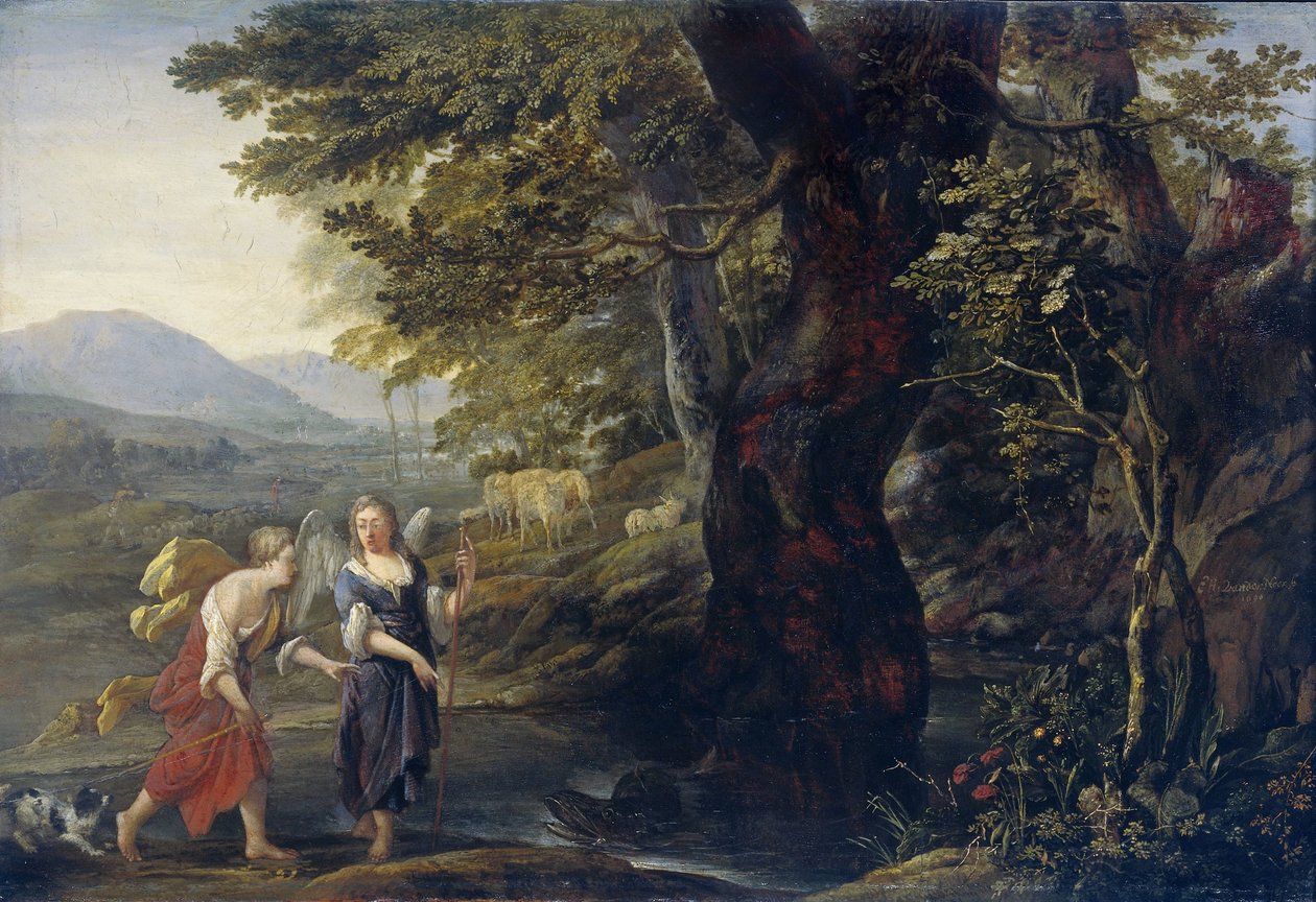 Tobiáš a anděl od Eglon van der Neer