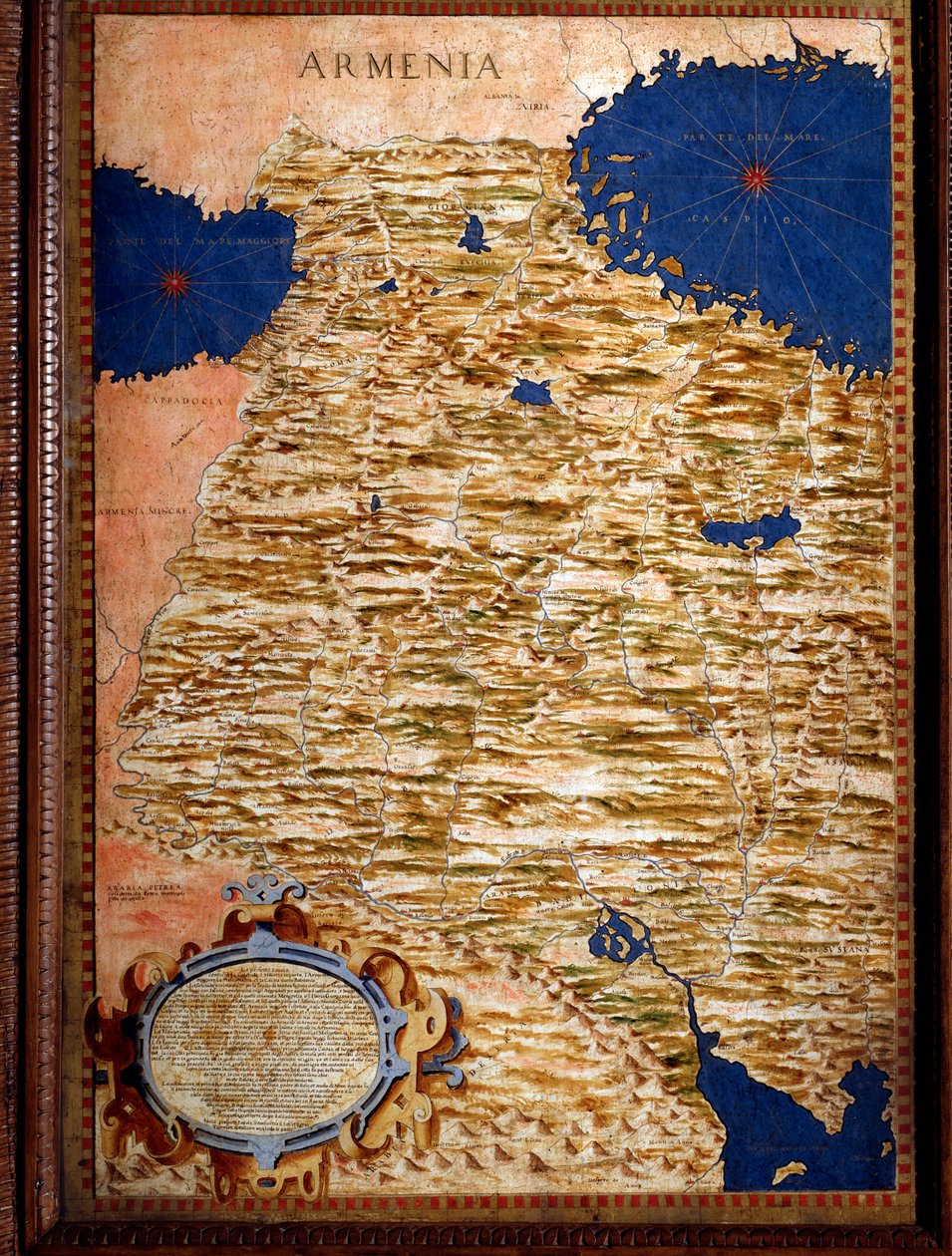 LaRmenie “” Mapu vytvořil Egnazio Danti (1536-1586), matematik, kosmograf a italský architekt. Kolem 1567. Florencie, Palazzo Vecchio, Sala del Mappamondo od Egnazio Danti
