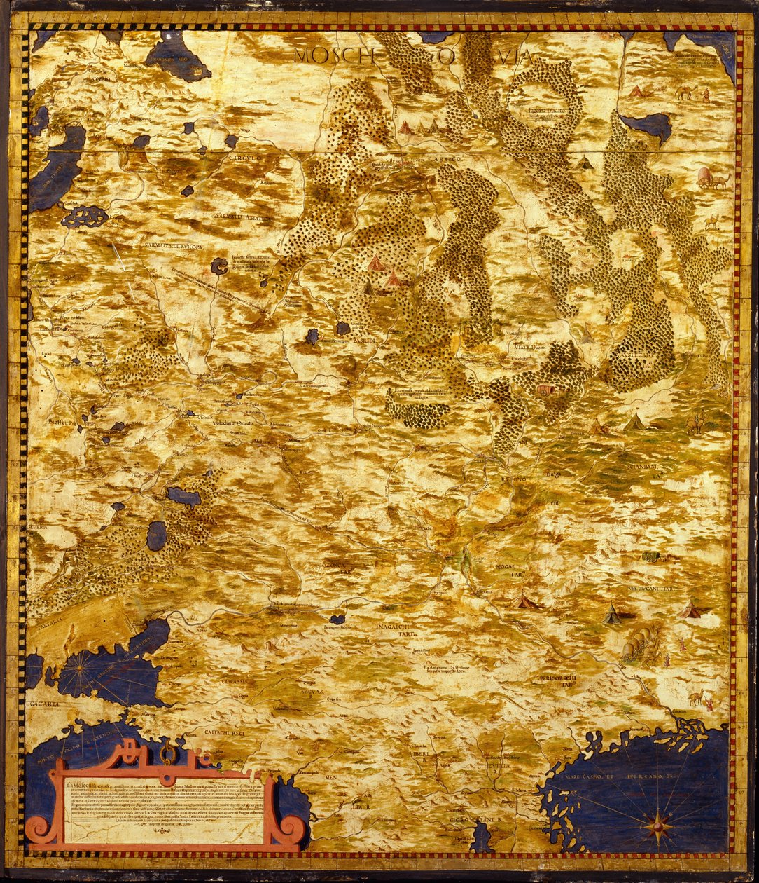 Rusko Moscovia, c. 1565 od Egnazio Danti