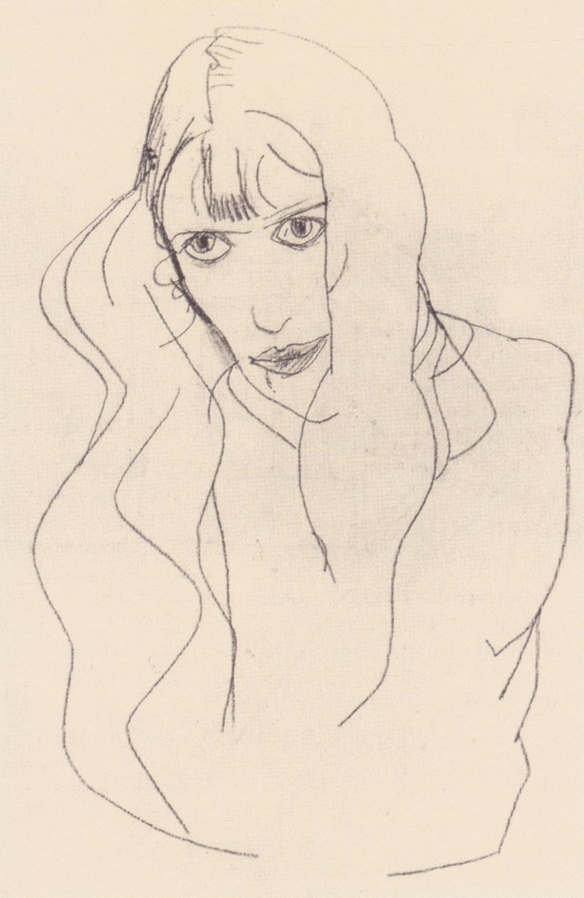 Portrét ženy Wally od Egon Schiele
