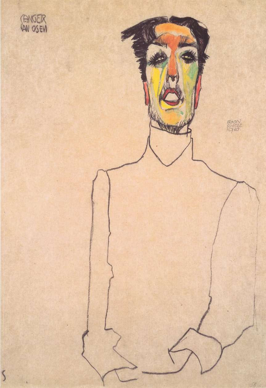 Zpěvák z Osenu od Egon Schiele