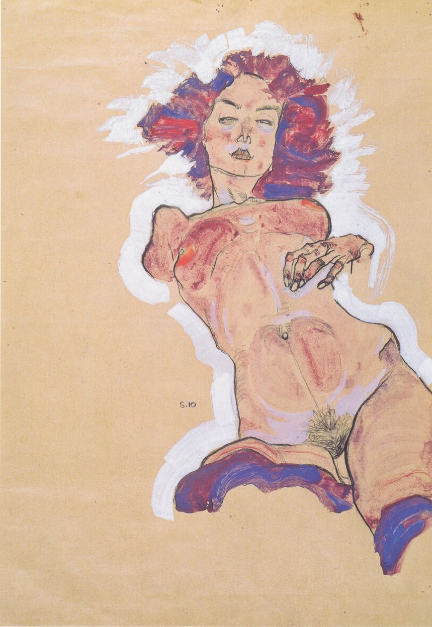 Ženský akt od Egon Schiele