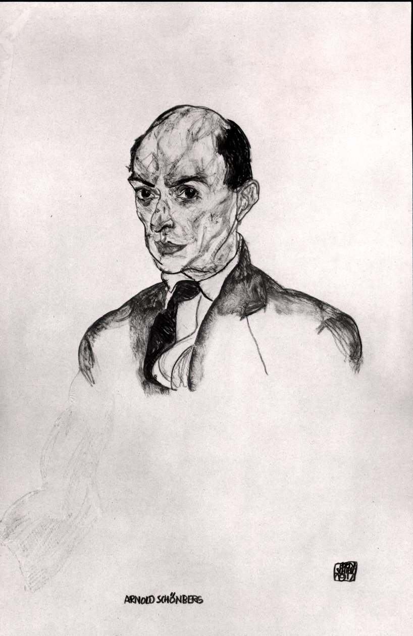 Portrét Arnolda Schonberga (1874-1951) 1917 od Egon Schiele